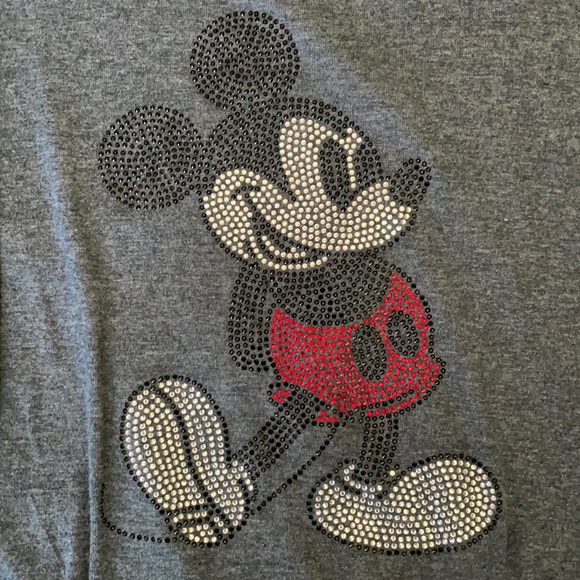 Disney Mickey Mouse rhinestone rare sweatshirt xs - Picture 3 of 4